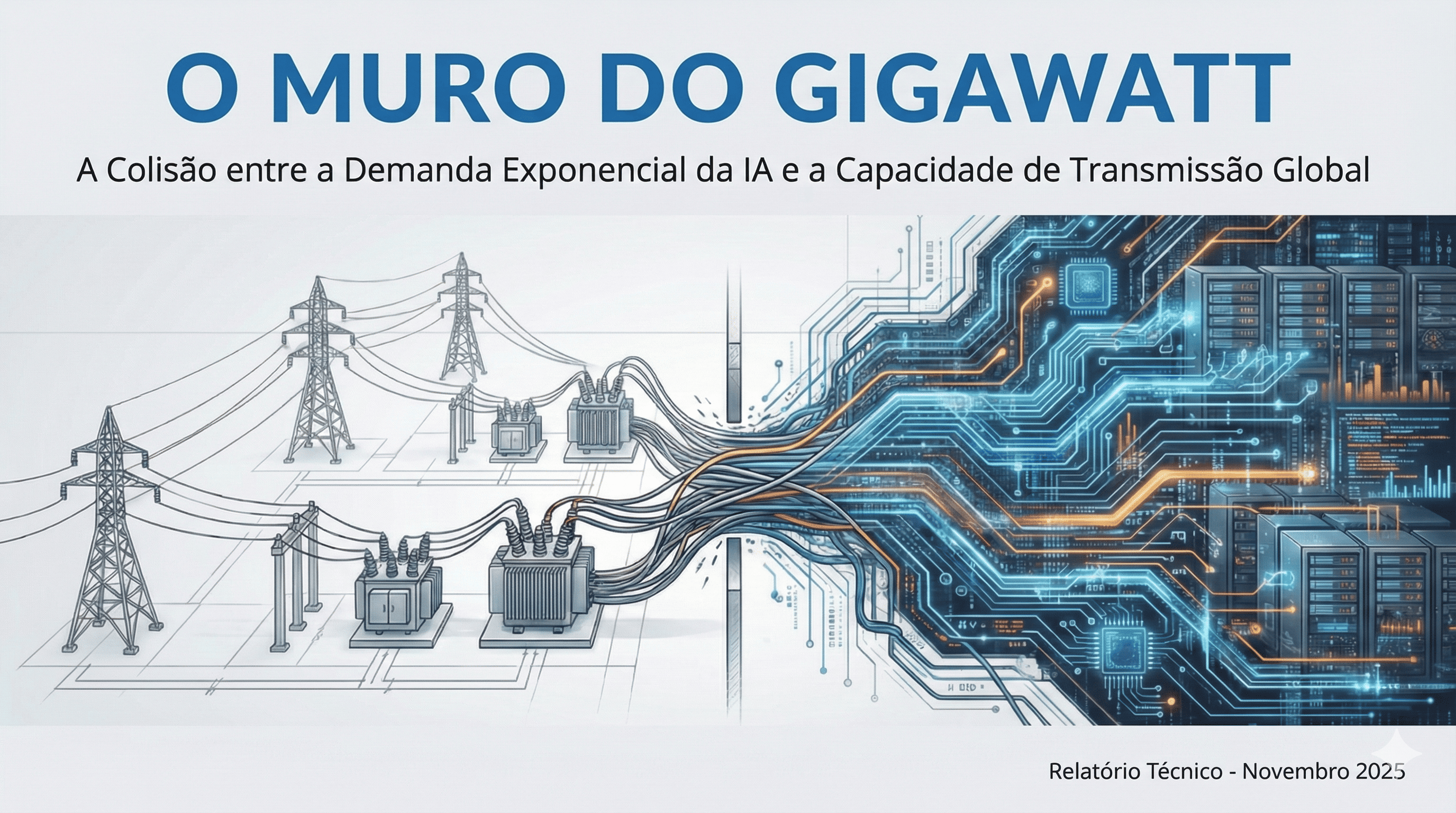 O Limite da IA? ENERGIA: A Colisão entre a Demanda Exponencial da IA e a Capacidade de Transmissão Global